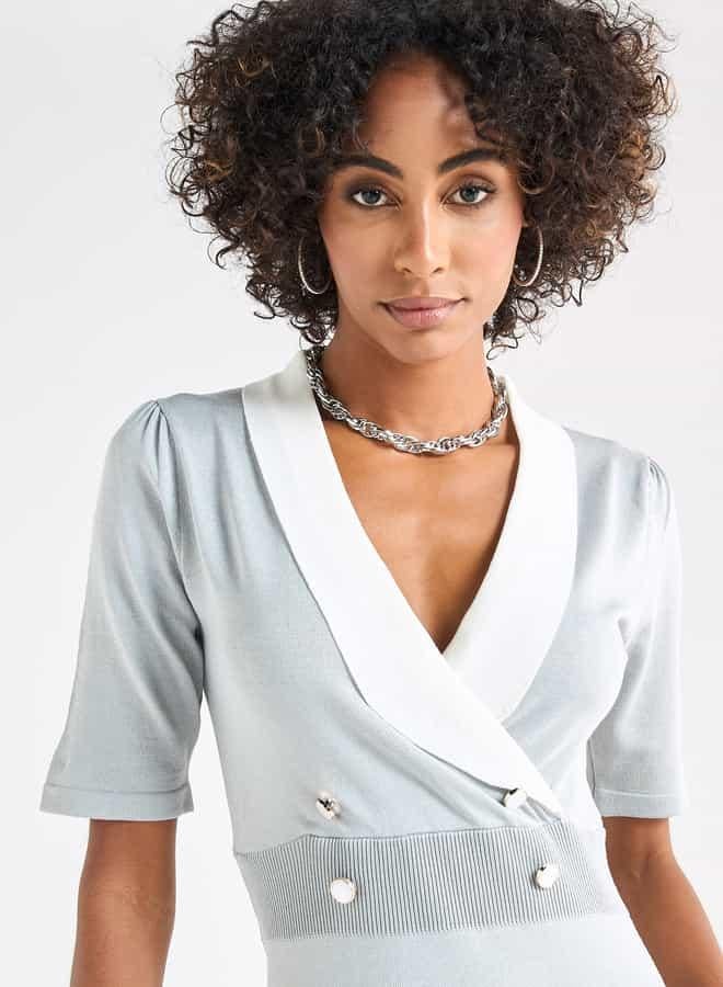 Splash FAV Double Breasted Dress - Image 4