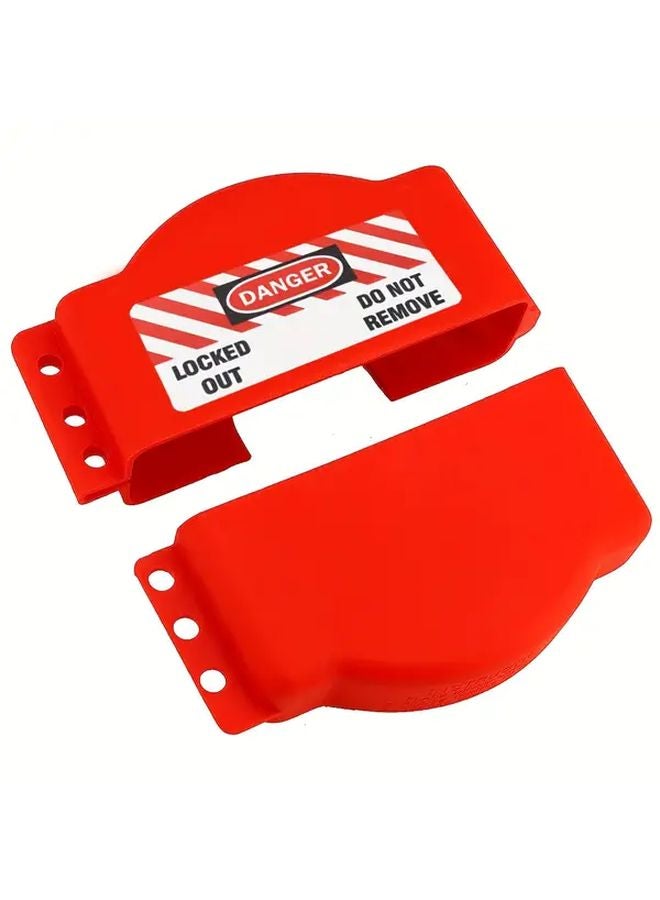 Red Valve Lockout Device Adjustable 1 to 6 1 2 Inch Polypropylene Industrial Safety - Image 5