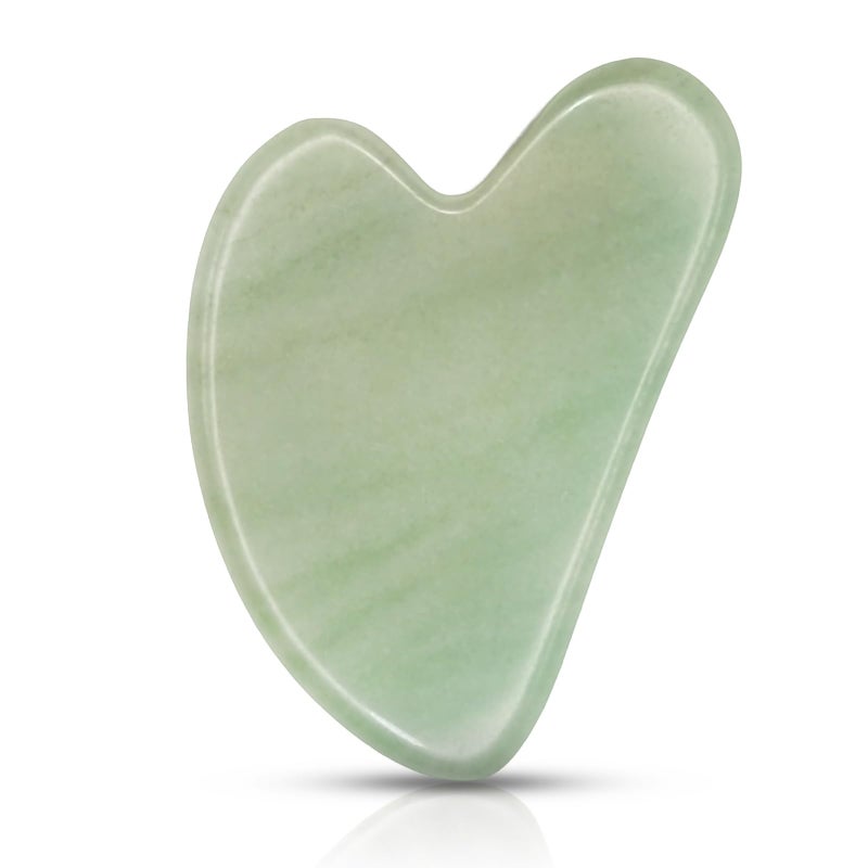 Contrybox Gua Sha Facial Tools Jade Guasha Tool for Face  Eye Gua Sha Stone for Puffiness Reducing  Jawline Sculpting Face Stone Gua Sha Tools for Skin Care Woman GuaSha Stone Tool Green