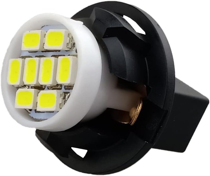 GLOFE T10 194 168 Dash Instrument White LED Light Bulbs Bright Panel Gauge Cluster Dashboard LED Light Bulbs 10Pcs/Set (White) - Image 5