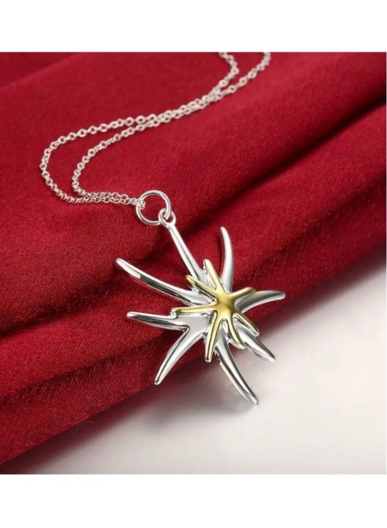 نونز أب سلسال نسائي فاخر وأنيق مطلي بالفضة الخالصة 925 - Image 5