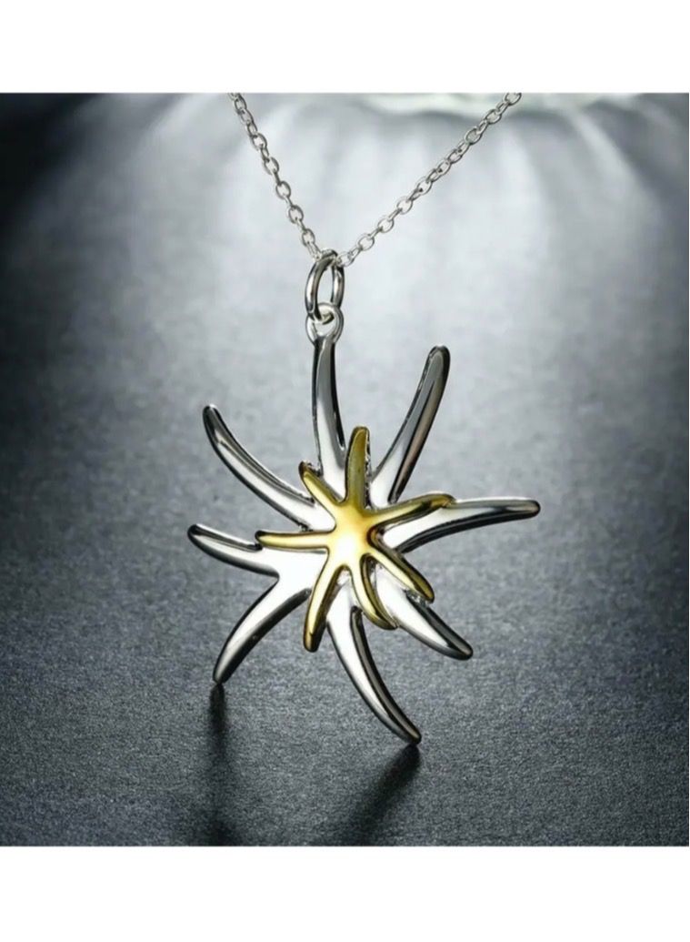 نونز أب سلسال نسائي فاخر وأنيق مطلي بالفضة الخالصة 925 - Image 4