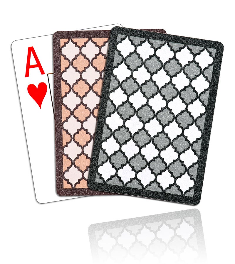 Teskyer 2 Pack Waterproof Playing Cards, 100% Plastic Premium Durable Poker Cards, 2 Deck of Cards - Large Index - Image 1