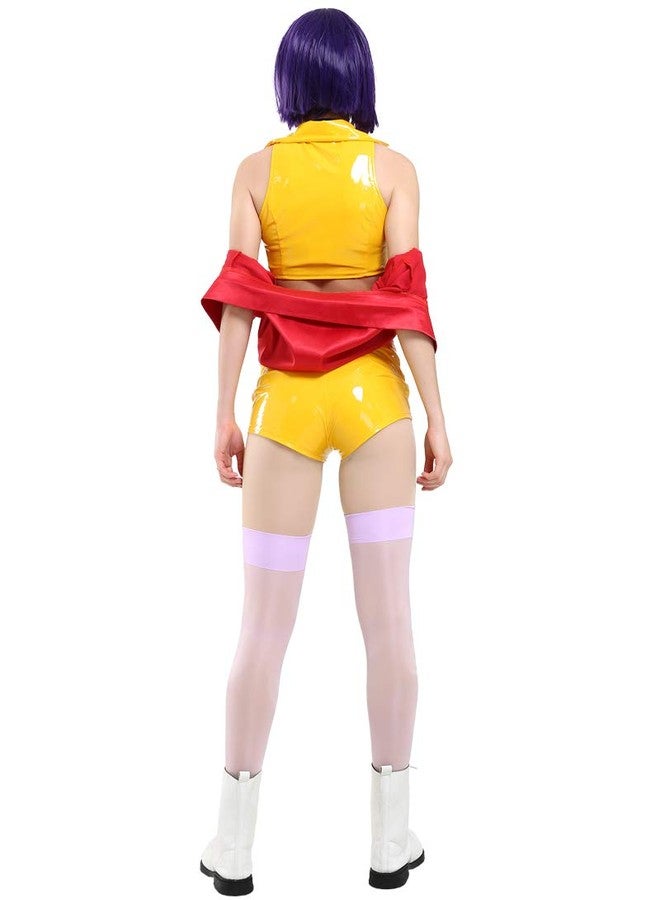 miccostumes Women's Costume Bounty Hunter Cosplay Outfit Jacket Shorts And Shirt With Headband (S) - Image 4