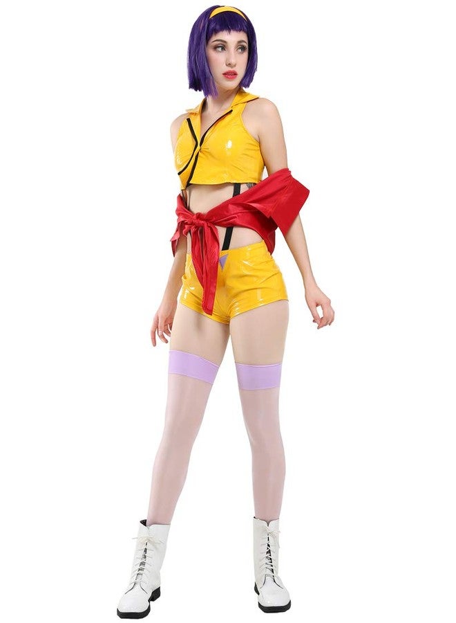 miccostumes Women's Costume Bounty Hunter Cosplay Outfit Jacket Shorts And Shirt With Headband (S) - Image 3