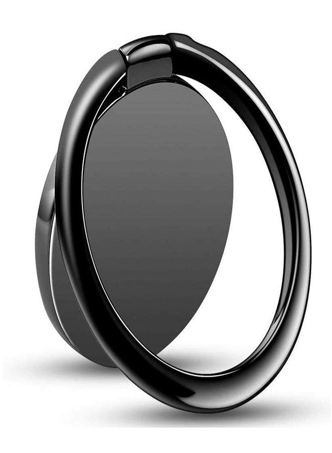 Pokanic Cell Phone Metal Ring Holder Finger Grip Stability Kickstand 360° Rotation Adjustable Collapsible Compatible with Apple iPhone, Samsung Galaxy, LG (Black) - Image 5