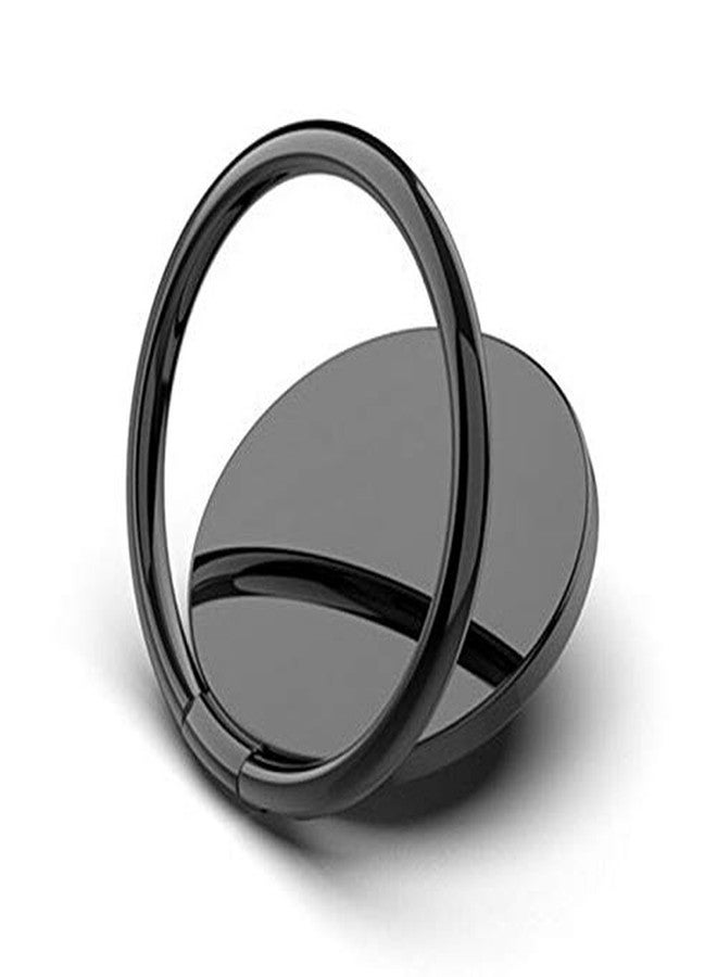Pokanic Cell Phone Metal Ring Holder Finger Grip Stability Kickstand 360° Rotation Adjustable Collapsible Compatible with Apple iPhone, Samsung Galaxy, LG (Black) - Image 2