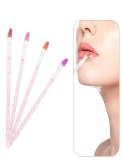 Oasisgalore 100PCS Disposable Glitter Crystal Pink Lip Brush for Women  - Image 4