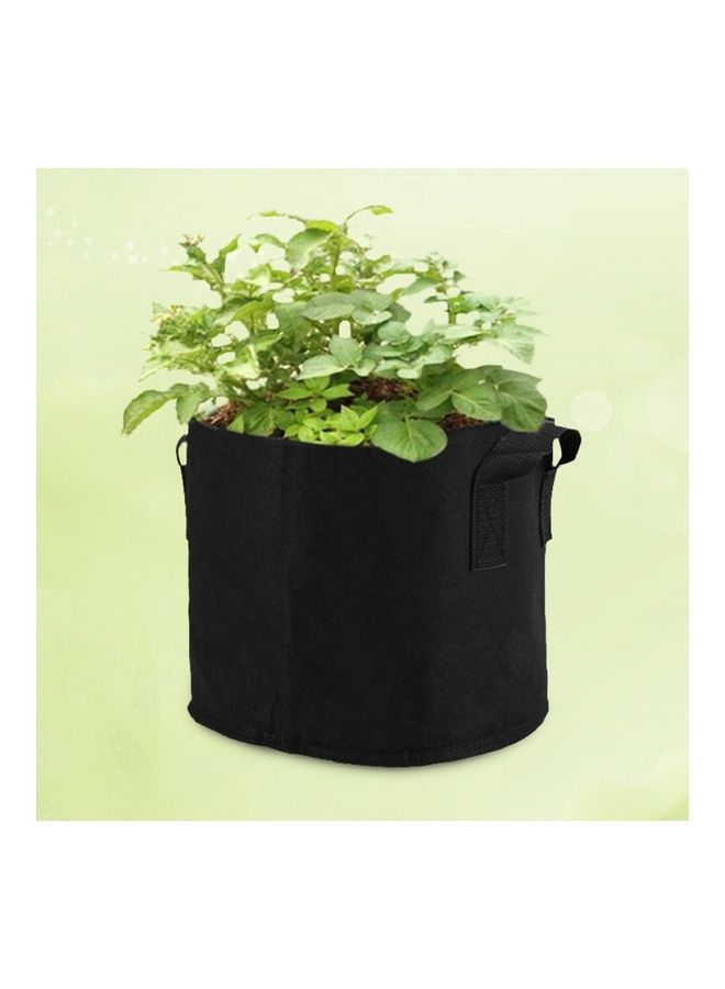 Loquat 6-Piece Non-Woven Fabric Garden Grow Pot with Handle Black - Image 5