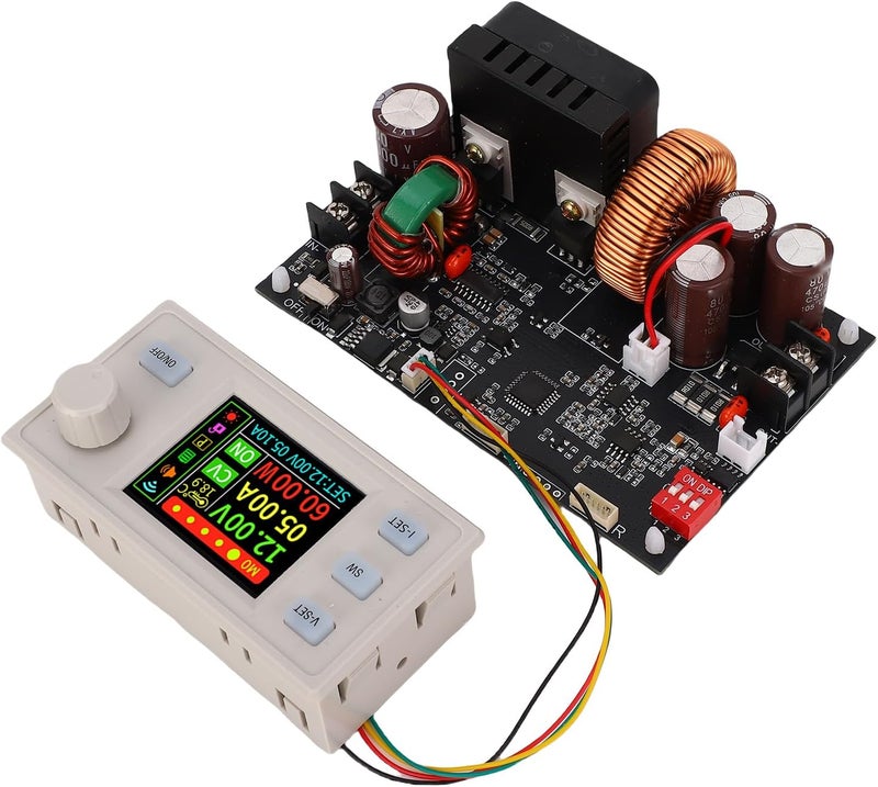 Eujgoov CNC DC Regulated Power Supply, Voltage Reducing Module 20A 1200W, Compact Variable Source for LED Driver with Digital Display - Image 5