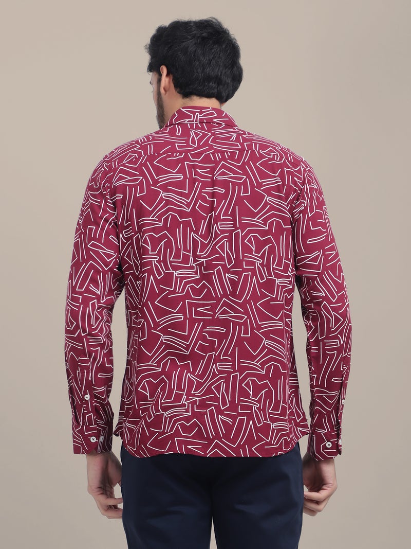 AMSWAN-MENS-CASUAL-SHIRT-FOR-MEN-WITH-SPREAD-COLLAR-AND-REGULAR-FIT-IN-SELF-DESIGN - Image 2