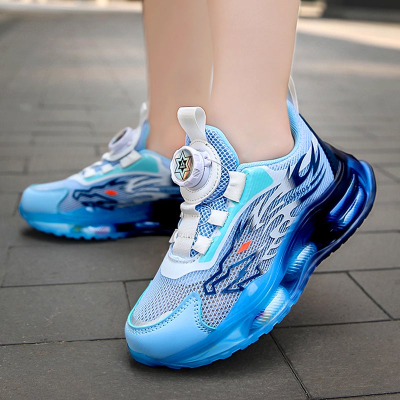 Boys' Shoes Spring Mesh Breathable Mesh Shoes Kidsren'S Soft-Soled Air-Cushion Sports Basketball Shoes Running Trend - Image 4