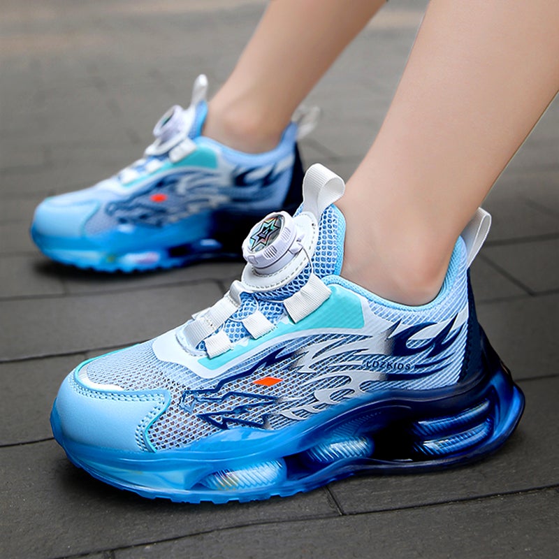 Boys' Shoes Spring Mesh Breathable Mesh Shoes Kidsren'S Soft-Soled Air-Cushion Sports Basketball Shoes Running Trend - Image 3