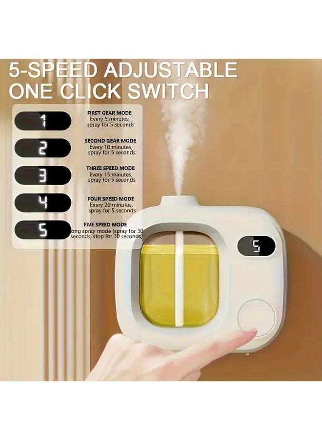 Wall Mounted Rechargeable Essential Oil Diffuser Digital Display 5 Modes Humidifier - Image 3