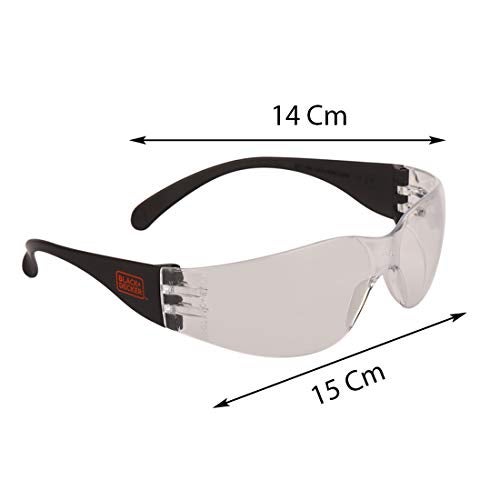 BLACK+DECKER Safety Goggles for Men | Lightweight Safety Eyewear, Flexible Frame & Anti Fog Lens | Safety Glasses for Men with Poylcarbonated Hard Coted Lens for Scratch Resistant | BXPE0501IN - Image 5
