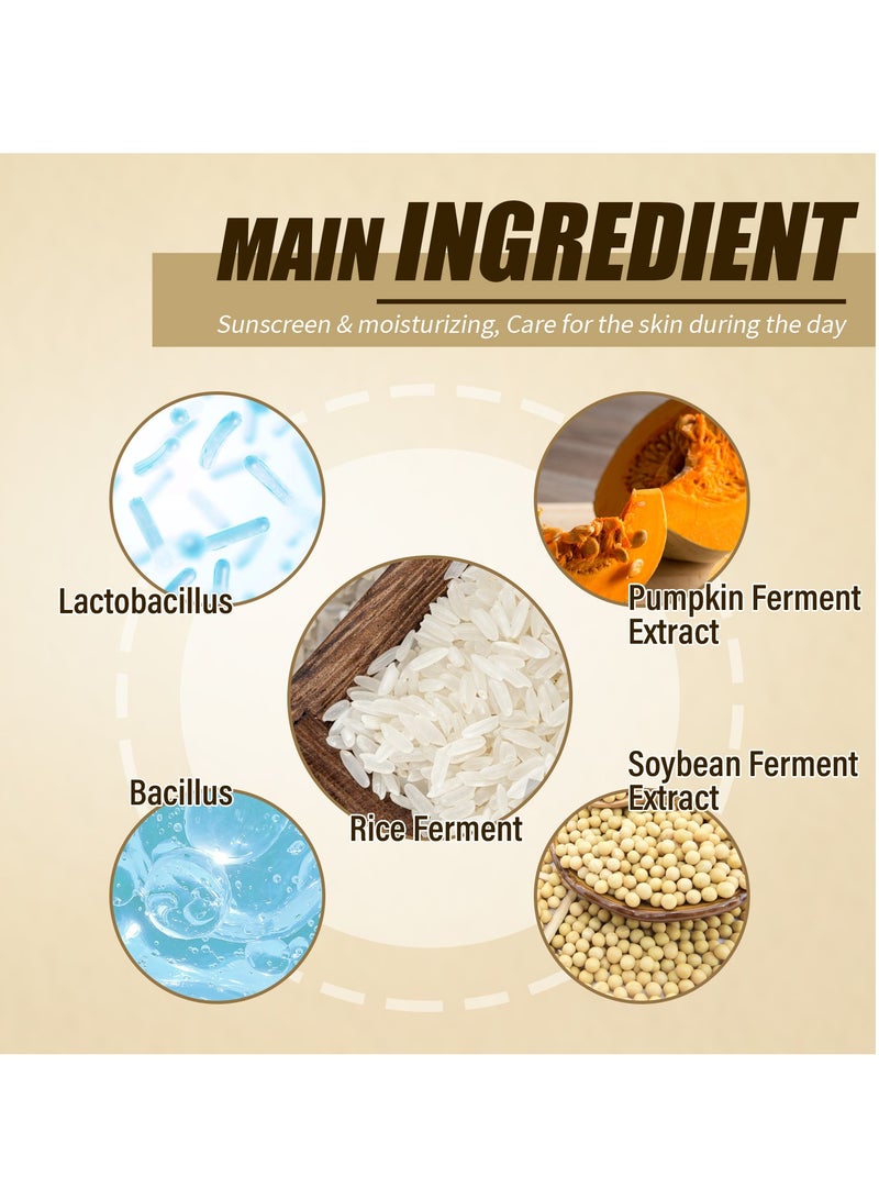 جايسوينغ بروبيوتيك الأرز واقي من الشمس SPF50+ PA +++ محلول العناية بالبشرة الكورية 50 مل لجميع أنواع البشرة ، وحماية الجلد المغذية والدفاع بالأشعة فوق البنفسجية(قد تختلف التعبئة والتغليف) - Image 3