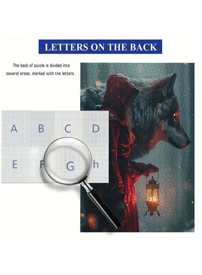 1000 Pcs Red Hooded Girl Puzzle Adults Intermediate Skill Level Durable - Image 4