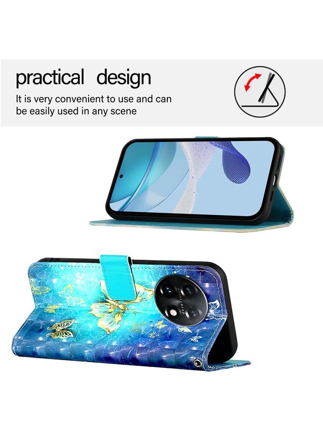 اس-توب جراب هاتف OnePlus 11 من الجلد بتصميم أفقي ثلاثي الأبعاد - Image 3