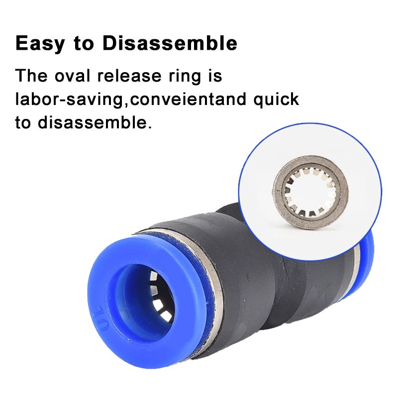 دبليو اي اف جي اي ام اف Wafjamf 50 قطعة مستقيم دفع موصلات 4/6/8/10/12 مللي متر الإفراج السريع موصلات هوائية خط الهواء خرطوم تركيبات عدة موصل - Image 4