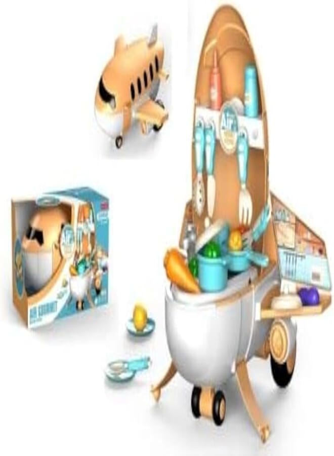 Kitchen in his airplane