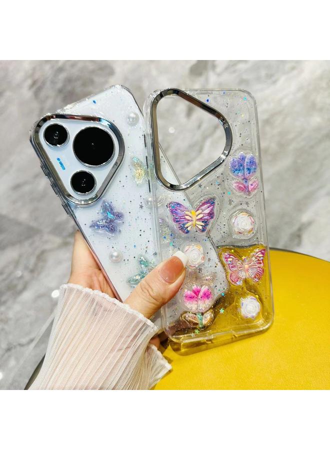 Zaboon Case For Huawei Pura 70 3D Colorful Crystal Butterfly TPU Phone Case - Image 2