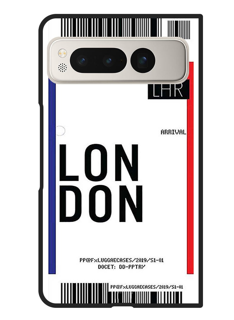 Theodor Protective Case Anti Scratch Shock Proof Bumper Cover for Google Pixel Fold London boarding pass - Image 1