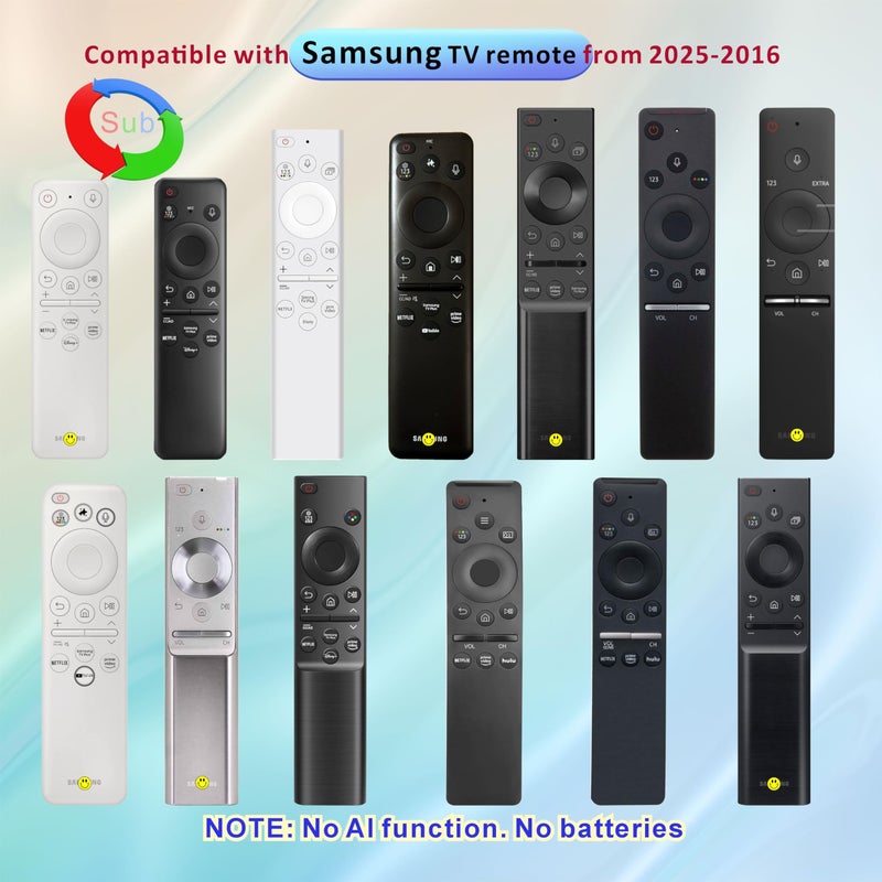 B BraiNice Universal Remote for Samsung TV Remote Replacement 2025-2019, Control remoto Samsung Smart tv, Mic, Bluetooth, Tizen OS. 1-Year Warranty - Image 3