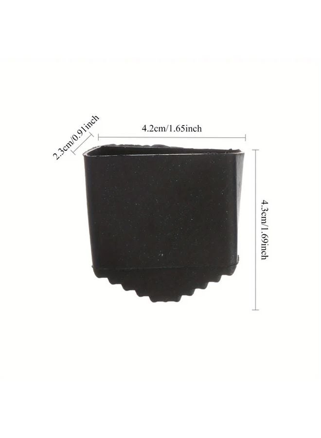 4pcs Heavy Duty Anti Slip Ladder Foot Covers Protective Rubber Feet Pads - Image 3