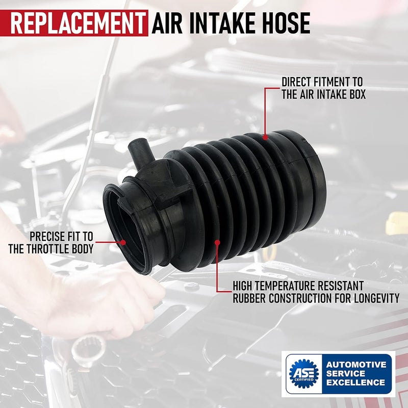 AA Ignition Air Intake Hose By - Air Box Filter Tube - Compatible with Honda Accord V6 2003-2007 and Acura TL 2004-2006 Vehicles - Replaces 17228-RCA-A00, 696-001 - Image 4