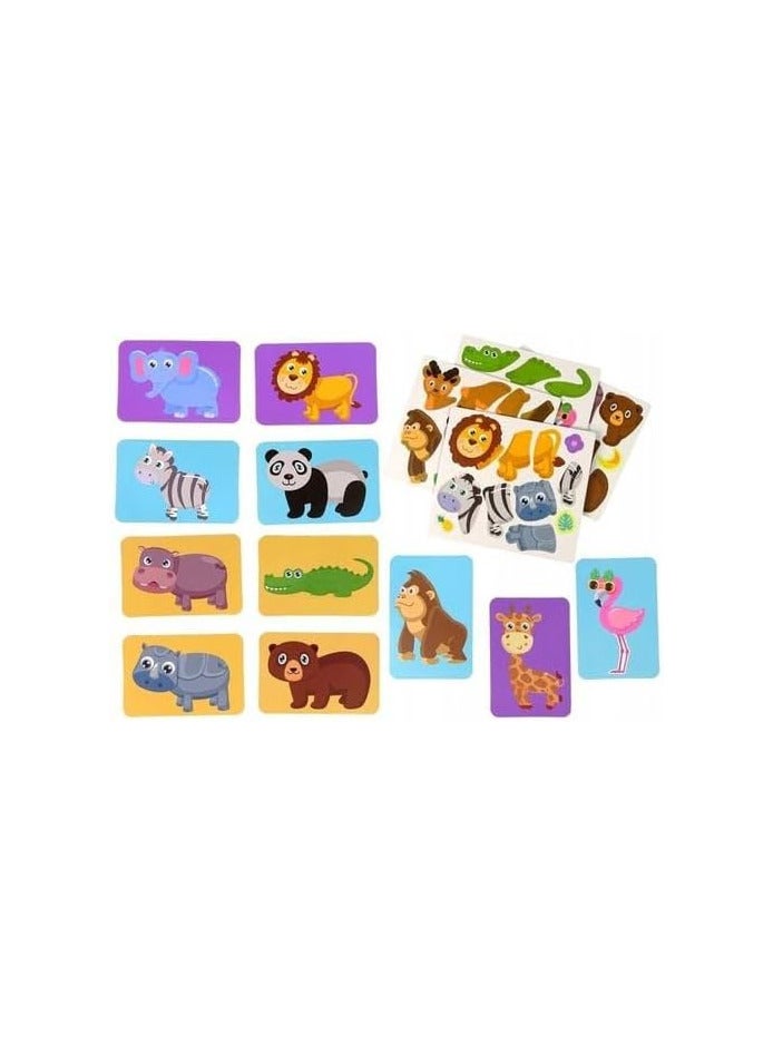 Magnetic Book for Kids, 47 Pieces, 12 Animals, Magnetic Building Toys, for Kids from 3 Years Old - Image 4