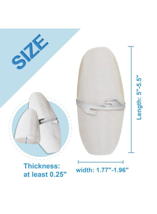 Jmxus 5"-5.5" Bird Cuttlebone for Parakeets, Cuddle Bone with Metal Holder, Cuttlefish Bone for Sharp Beaks, Natural Birds Calcium for Parrots Cockatiels Budgie, 6 Pcs - Image 2