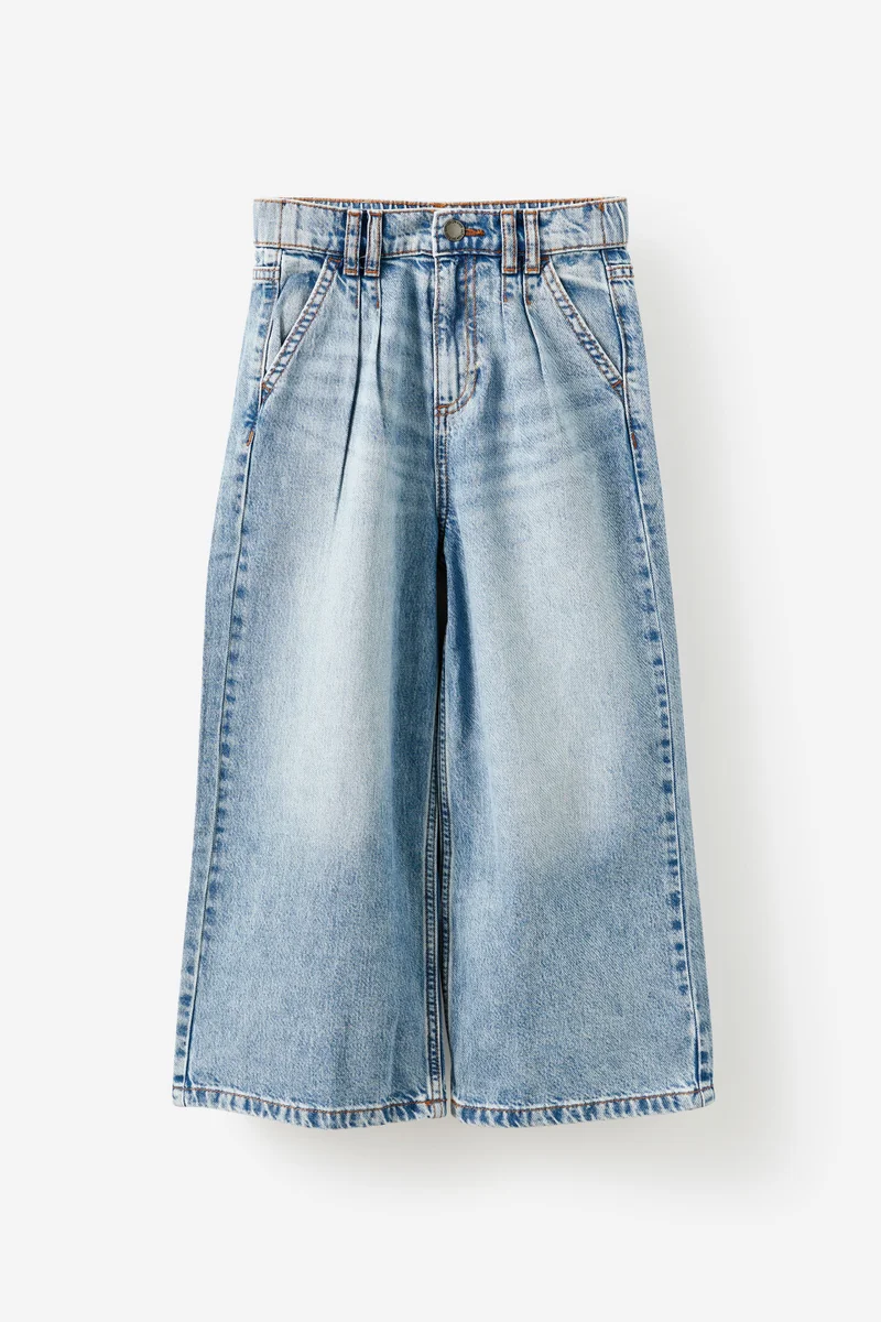 Cotton On Pleat Front Relaxed Denim Jean