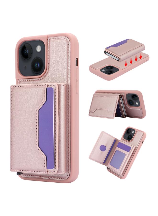 Zaboon Case For iPhone 13 / 14 RFID Anti-theft Detachable Card Bag Leather Phone Case - Image 1
