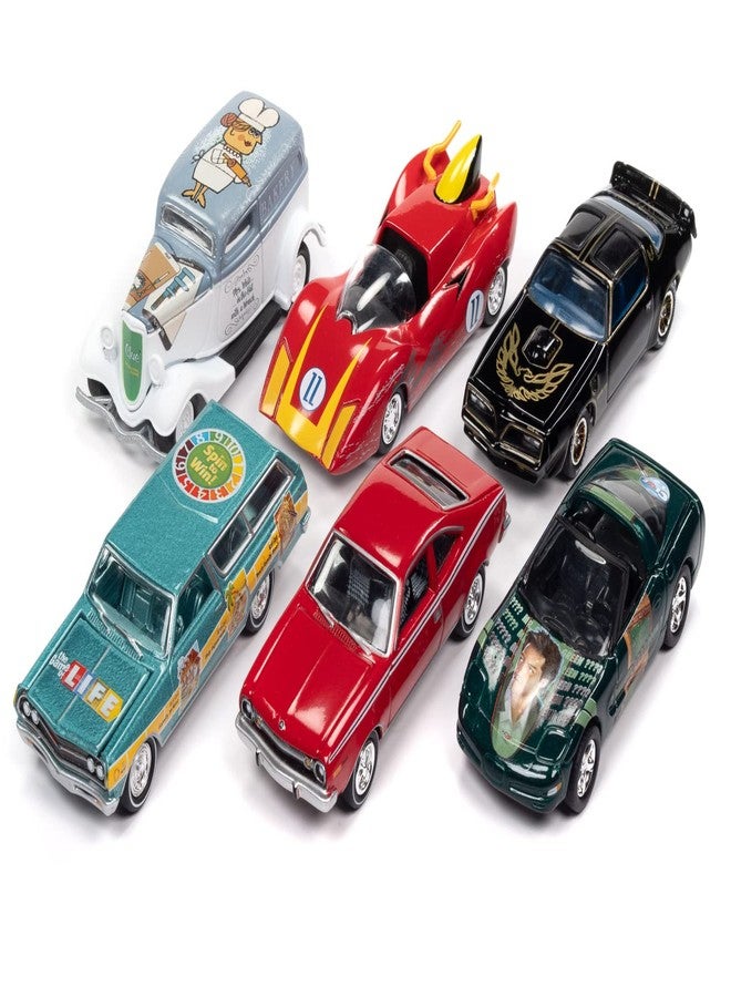 Johnny Lightning Pop Culture 2022 Release 4 (6-Car Sealed Case) 1:64 Diecast - Image 1