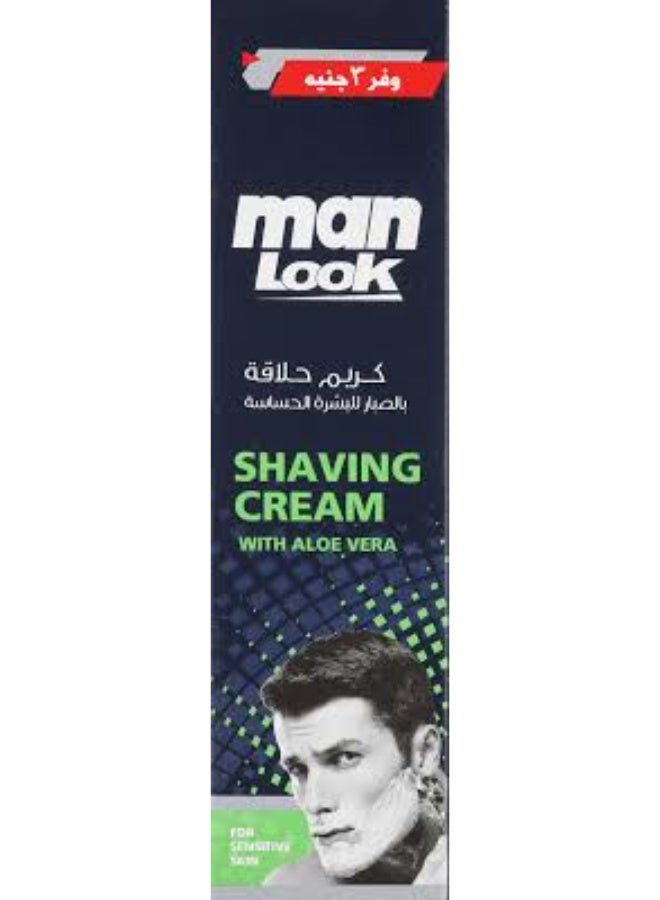 إيفا كريم حلاقة مان لوك للرجال،  حلاقة للبشرة الحساسة مع خلاصة الصبار (40 جم)