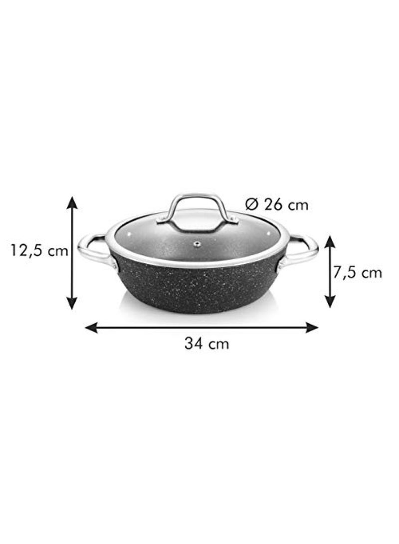 tescoma President Stone Deep Frying Pan With Cover 26 Cm - Image 4