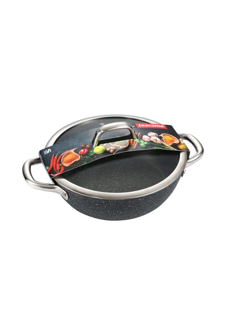 tescoma President Stone Deep Frying Pan With Cover 26 Cm - Image 3