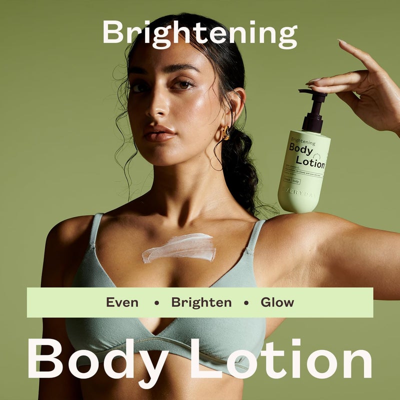 frank body Brightening Body Lotion | Evens Tone, Brightens Dark Spots & huperpigmentation | Vitamin C, Kakadu Plum & Vitamin B5 | Bamboo & Camellia Scent | Vegan & Cruelty Free | 250ml / 8.45 fl oz - Image 2