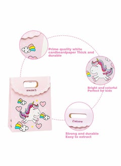 KASTWAVE Paper Gift Bags, Themed Birthday Party Paper Gift Bags, Unicorn Children Gift Paper Bags, Childrens Gift Bags, Baby Shower Party Decorations, Candy Bag (10PCS)  - Image 5