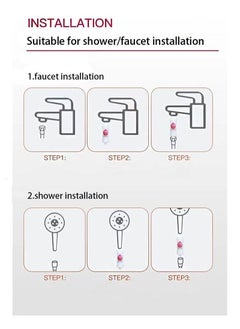 ULHYC Shower Soaker, Vitamin C Shower Head Filter, Hard Water Softener, Chlorine and Fluoride Shower Filter, Water Purification Filter Shower Head with Beads, Healthy Skin, Easy Install (Lavender)  - Image 4