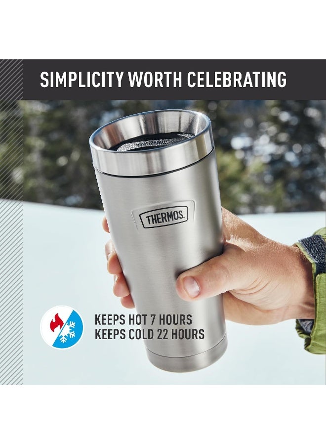 THERMOS ICON STAINLESS STEEL VACUUM INSULATED SANDSTONE TUMBLER 470 ML - Image 3