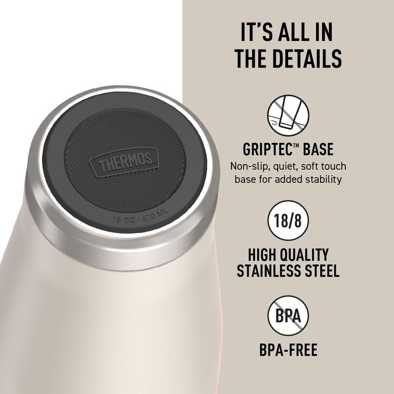 THERMOS ICON STAINLESS STEEL VACUUM INSULATED SANDSTONE TUMBLER 470 ML - Image 4