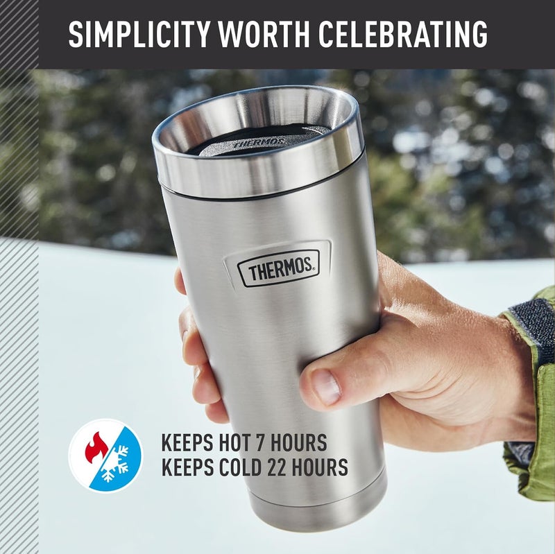 THERMOS ICON STAINLESS STEEL VACUUM INSULATED SANDSTONE TUMBLER 470 ML - Image 3