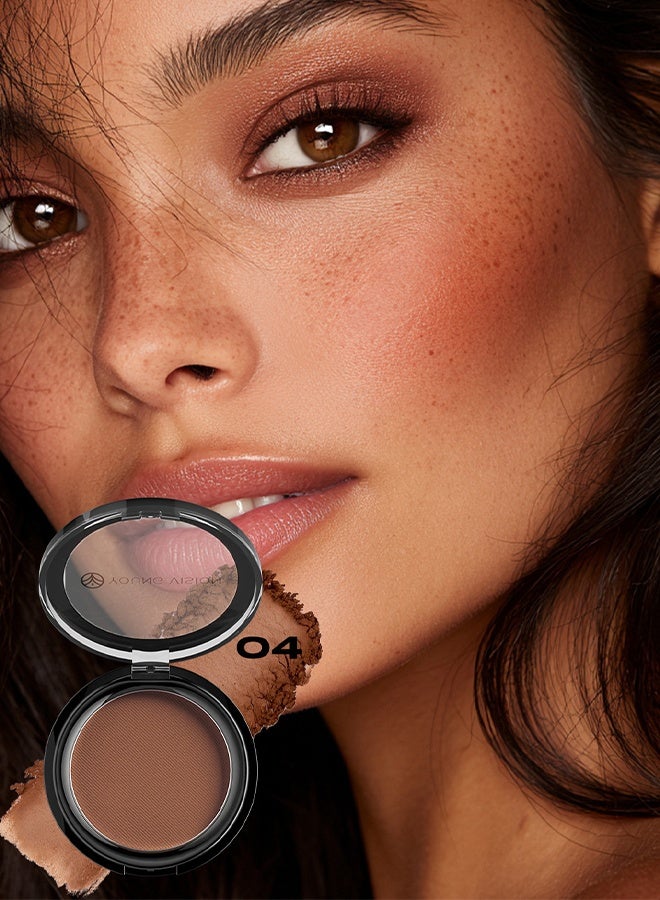 YOUNG VISION Matte Bronzer Contour Powder Natural Highlighter For Face Sculpting Sun Kissed Look | Oil Control & Waterproof | Ultra Fine Texture 04 - Image 2