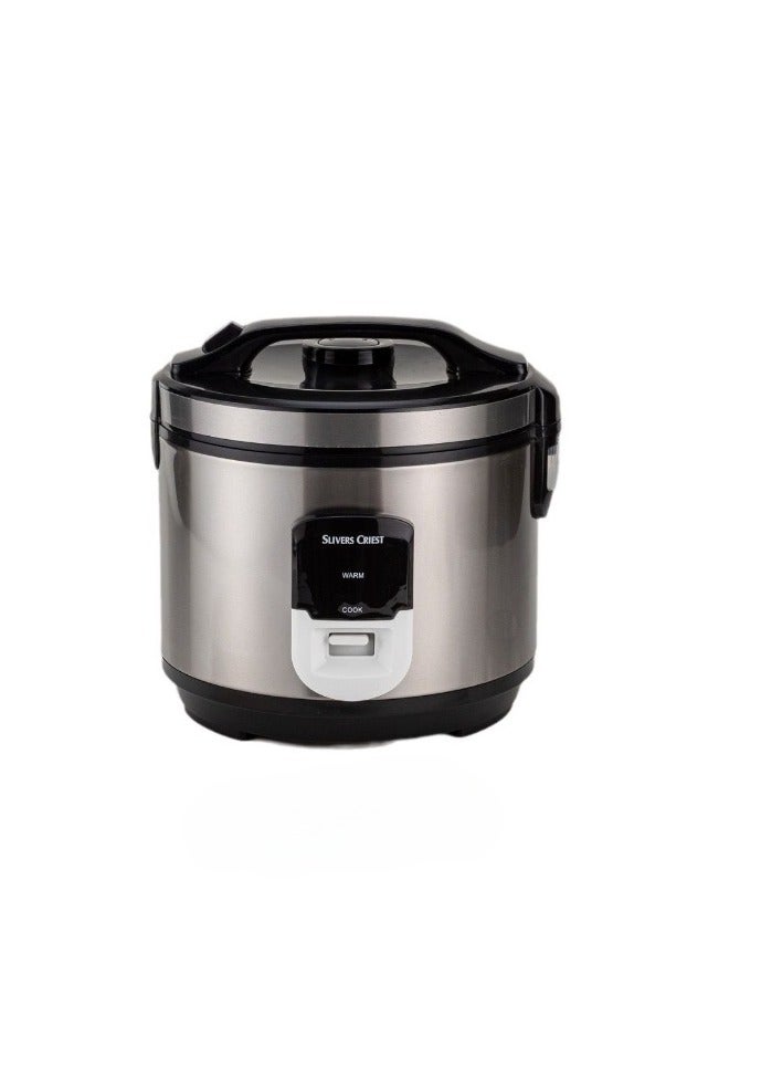 Royal Slivers Criest Multifunctional Non-Stick Inner Pot, Stainless Steel Body Electric Rice Cooker 4L  - Image 3
