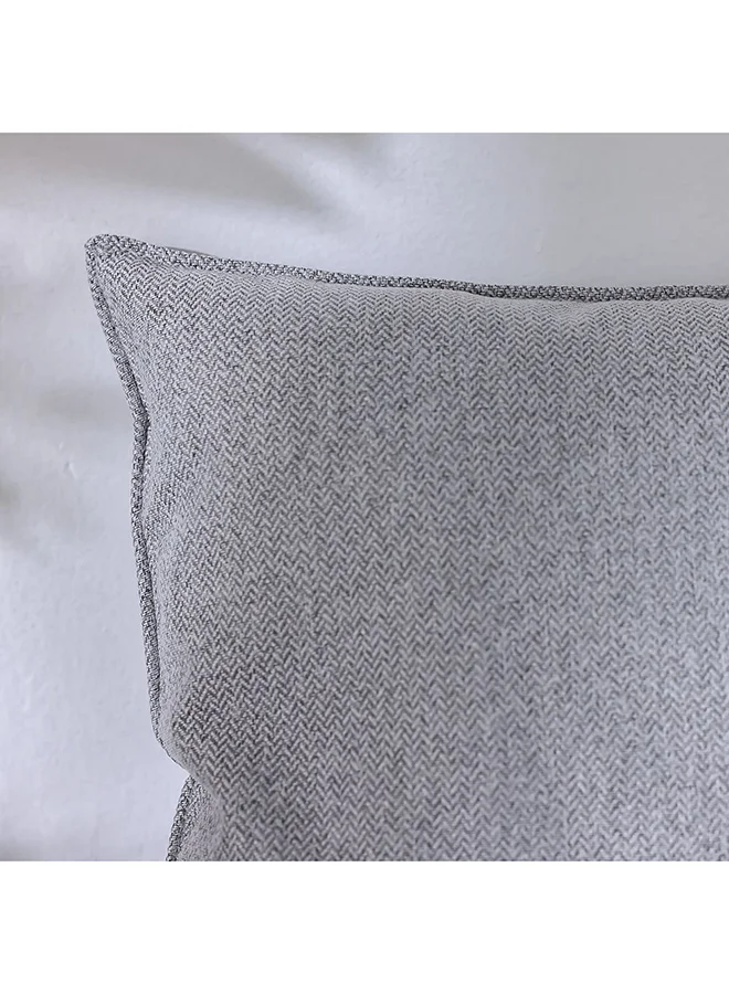 دانوب هوم غطاء وسائد دانوب هوم ميدو رمادي فاتح 2 قطعة 45x45 سم | غطاء وسادة أريكة بوليستر لغرفة المعيشة وغرفة النوم