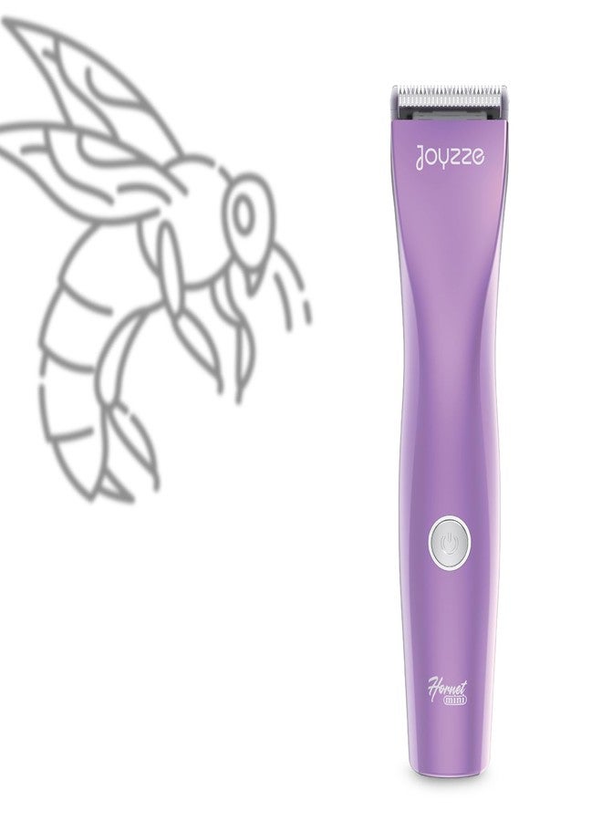 ماكينة حلاقة الحيوانات الأليفة JOYZZE Hornet Mini Purple - ماكينة حلاقة صغيرة الحجم وسهلة الحمل للكلاب بشفرات حادة لقص دقيق، مثالية للعناية بالحيوانات الأليفة أثناء التنقل - Image 1