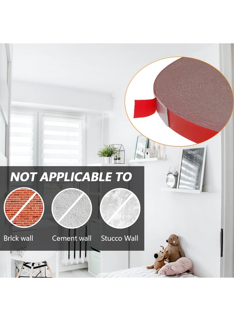 Bestrix - Double Sided Tape - Heavy Duty Mounting Adhesive Tape, Waterproof Foam Tape for LED Strip Lights,Home Decoration, Office Decorations (0.39In x 108 Ft | Pack of 1) - Image 1