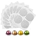 Clinuse Aluminum Foil Lids Seals for Nespresso Vertuo Pods 100Pcs Reusable Nespresso Capsules Coffee Pods Cover Seals Compatible with Nespresso Vertuoline Vertuo 61mm Gray - Image 2