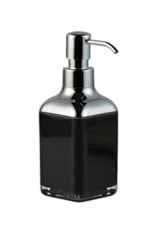 Happy Home Acrylic Liquid Handwash Soap Dispenser Pump for Bathroom, Hand wash refillable Bottle 320Ml-(Black)  - Image 1